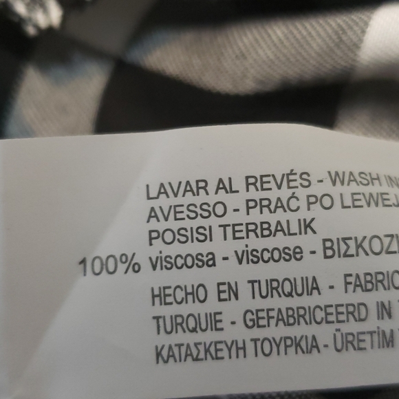 New Zara sz L button down belted top - Picture 11 of 11